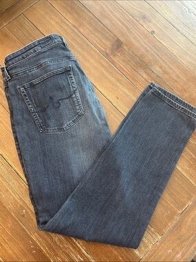 Ag Adriano Goldschmied Slim Straight Jeans - Dark Blue